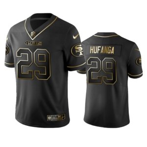 SF49ers Hufanga Black Golden Jersey