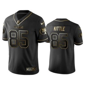SF49ers Kittle Black Golden Jersey