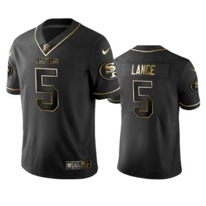 SF49ers Lance Black Golden Edition Jersey