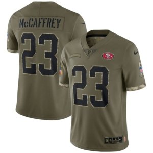 SF49ers McCaffrey Salute to Service Jersey