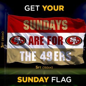 SF49ers Sunday Flag