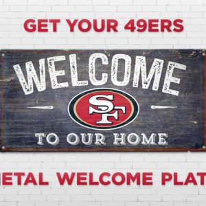 SF49ers Welcome Plate