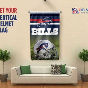 Bills vertical helmet flag