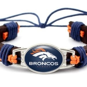 Broncos Leather Bracelet
