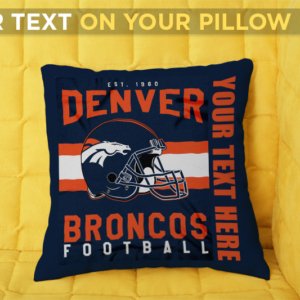 Broncos Personalized Pillow Case