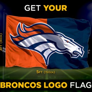 Broncos Logo Flag