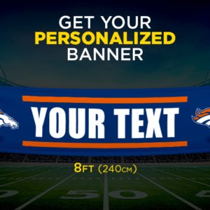 Broncos Personalized Banner