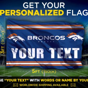 Broncos Custom Flag