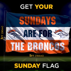 Broncos Sunday Flag