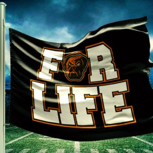 Browns for life flag