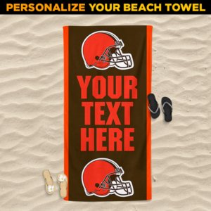 Browns Personalized Beach Towel