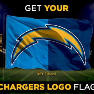 Chargers Logo Flag