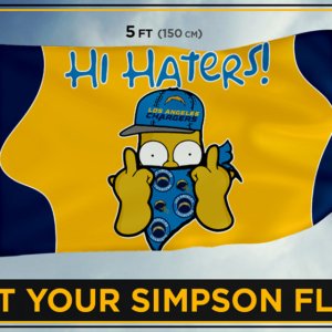 Chargers Simpson flag
