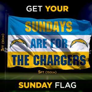 Chargers Sunday Flag