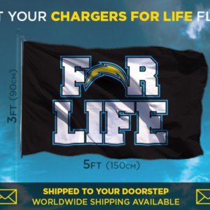 Chargers for life flag