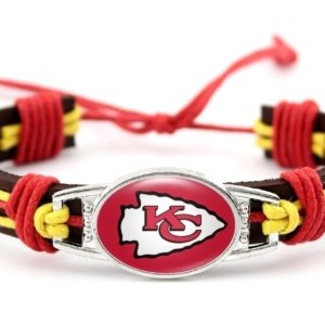Chiefs Leather Bracelet