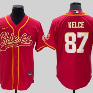 Chiefs Kelce Baseball Style Jersey
