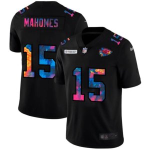 Chiefs Mahomes Black Multicolor Jersey