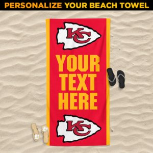 Chiefs Personalized Beach Towel