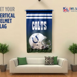 Colts vertical helmet flag