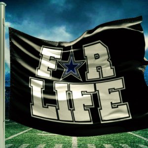 Cowboys for life flag