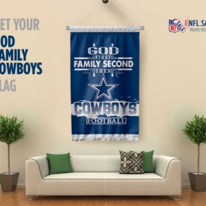 God Family Cowboys Flag