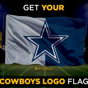 Cowboys Logo Flag
