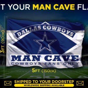 Cowboys Man Cave Flag
