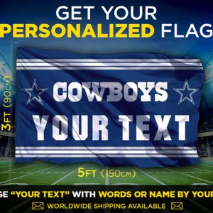 Cowboys Custom Flag