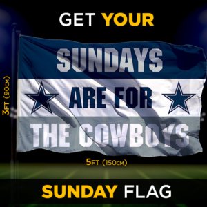 Cowboys Sunday Flag