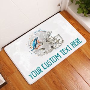 Dolphins personalized door mat