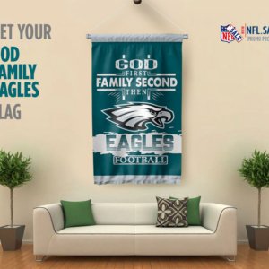 God Family Eagles Flag