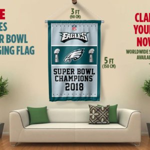 Eagles Hanging Flag