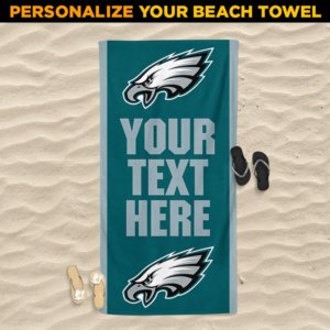 Eagles Personalized Beach Towel