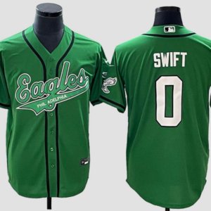 Eagles Swift Kelly Green Baseball Style Jersey