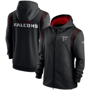 Falcons Sideline Performance Full Zip Hoodie