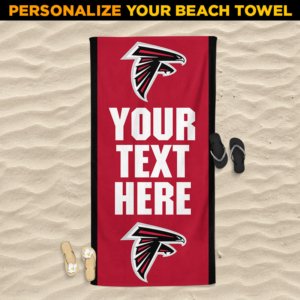 Falcons Personalized Beach Towel