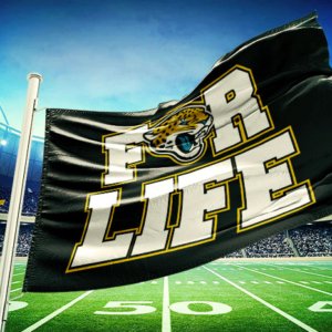 Jaguars for life flag