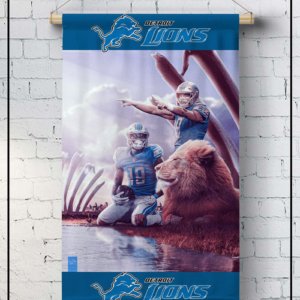 Lions artwork flag