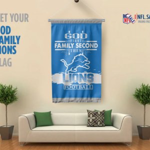 God Family Lions Flag