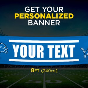 Lions Personalized Banner
