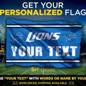 Lions Custom Flag