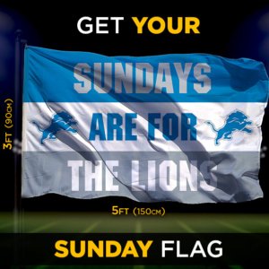 Lions Sunday Flag