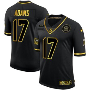 Packers Adams Black Golden Jersey