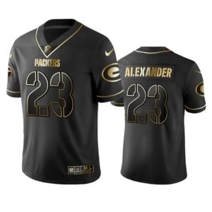 Packers Alexander Black Golden Jersey