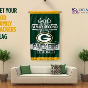 God Family Packers Flag