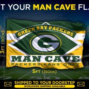 Packers man cave flag
