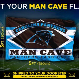 Panthers man cave flag