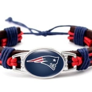 Patriots Leather Bracelet