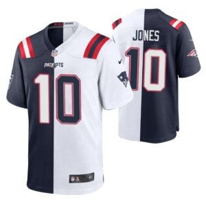 Patriots Jones Navy White Split Jersey